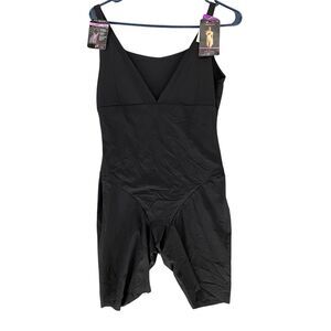 NWT Maidenform Shape Wear Bodysuit Black Womens 2XL‎ Adjustable Straps